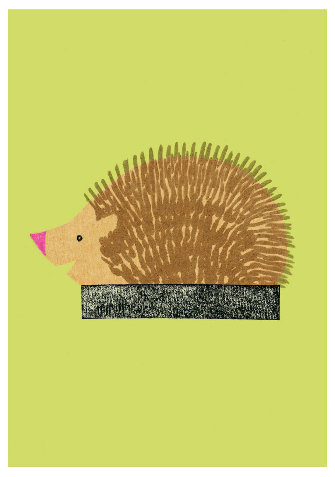 Buchstabenkarte `I` wie Igel